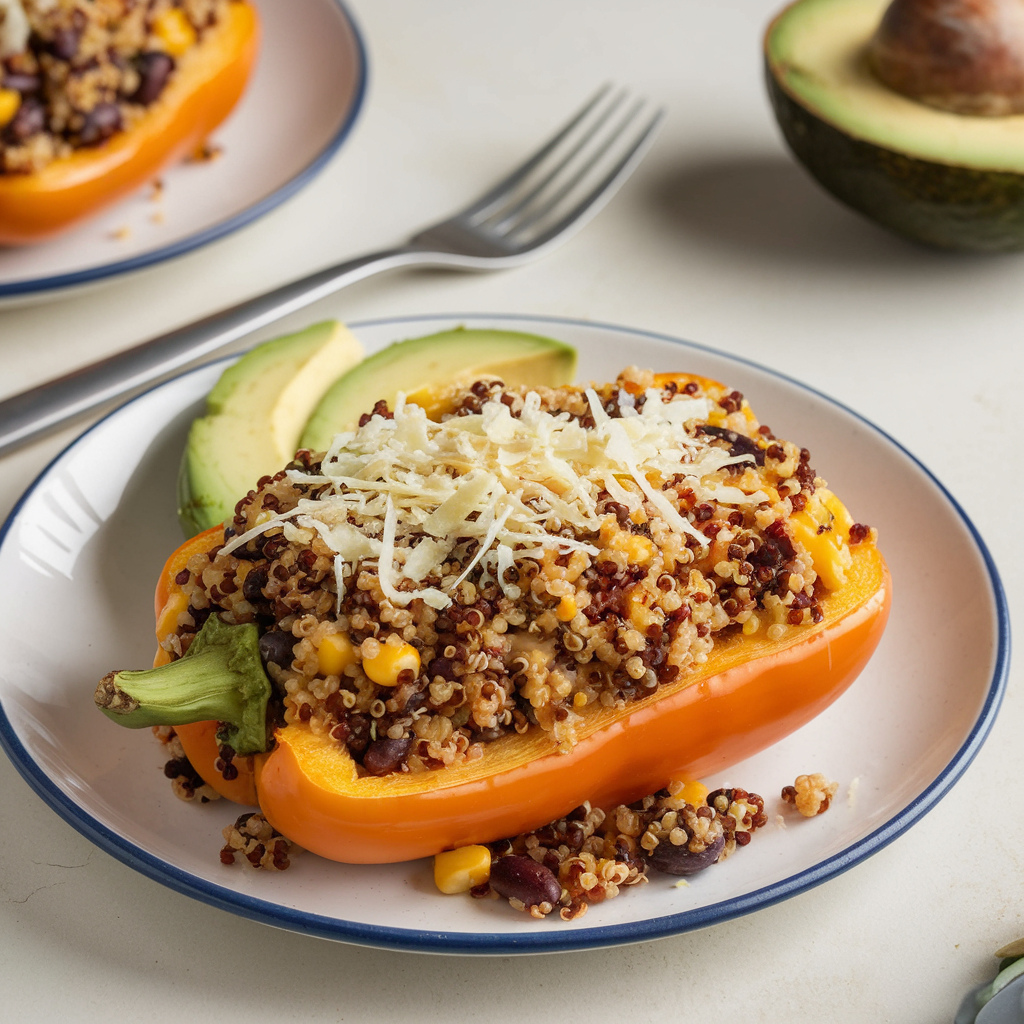 Easy Quinoa Stuffed Bell Peppers & Vegan & Gluten-Free Recipe